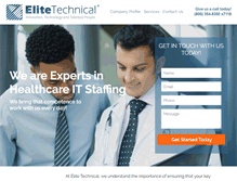 Tablet Screenshot of healthcareitstaffing.com